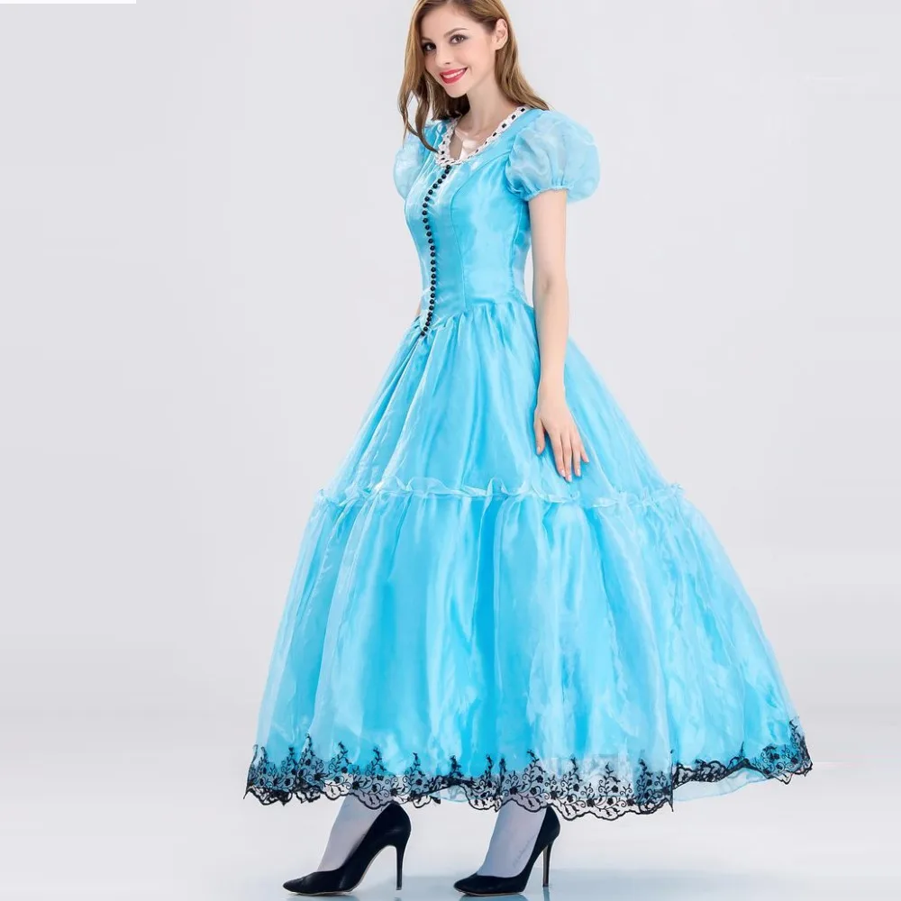 Костюмы принцессы на Хэллоуин Женский костюм для взрослых из Алисы в стране