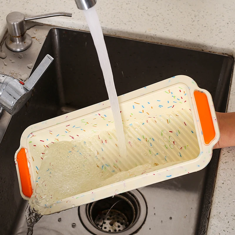 

Kitchen Rectangular Silicone Baking Bread Form Toast Loaf Pan Cake Mold DIY Pan Dessert Cookie Form Non-stick Cake Tool