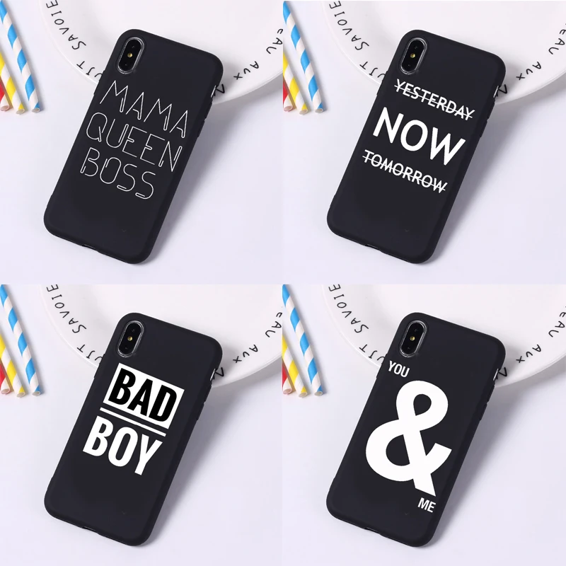 Для iPhone 11 11Pro 8 8Plus X 7 Lover Boss Honey Мягкий ТПУ силиконовый матовый чехол Fundas Coque для 6 6S 5
