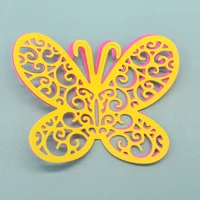 colorful butterfly hardware mold template process scrapbook decorative diy paper relief business card printing