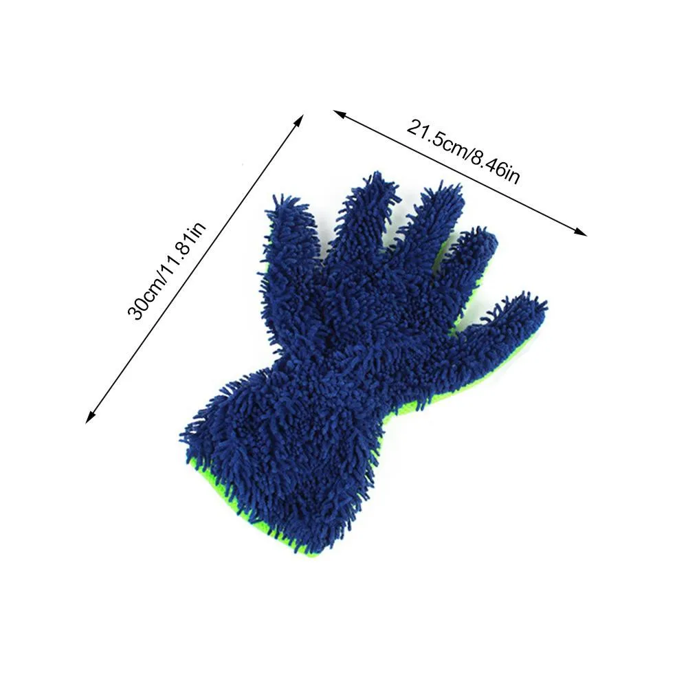 

Sturdy Car Wash Gloves Clean Decontamination Double Sided Multifunction