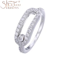 shadowhunters pure sterling 925 silver pave cz move stone ring women valentieness day gift wedding rings fine jewelry making