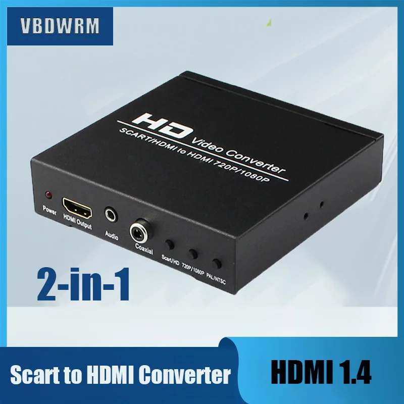 

Конвертер SCART в HDMI-совместимый аудиоадаптер HD цифровой видео преобразователь высокой четкости с аудио экстрактором для RGB