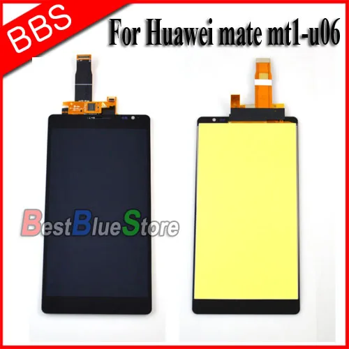 Черный для huawei ascend mate mt1 u06 ЖК дисплей + сенсорный экран с дигитайзером в сборе