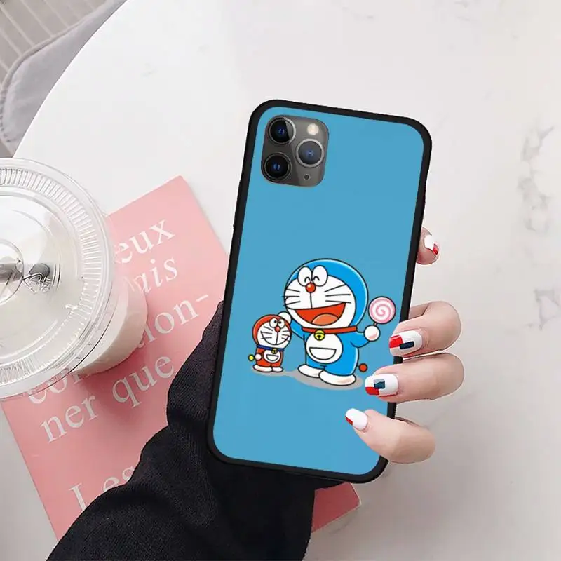 

Cute Cartoon Doraemon Robot cat Phone Case for iPhone 11 12 mini pro XS MAX 8 7 6 6S Plus X 5S SE 2020 XR