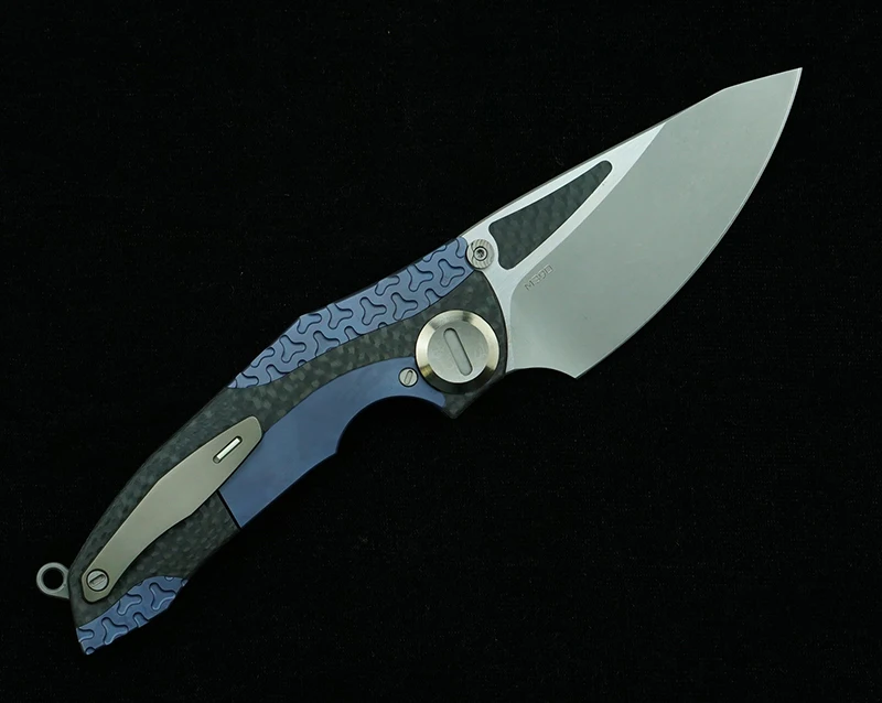 Складной нож VENOM Flipper M390 титановый Карманный резец для кемпинга охоты выживания