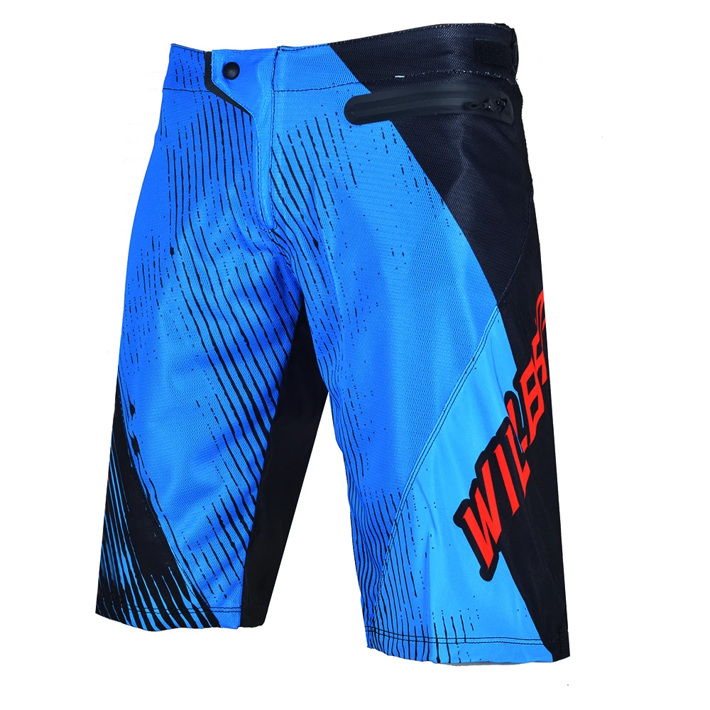 

Enduro Shorts MX BMX Summer Short Pants Downhill Bike Motocross Racing Willbros Moto Cross Cycling Blue Black Mens Shorts