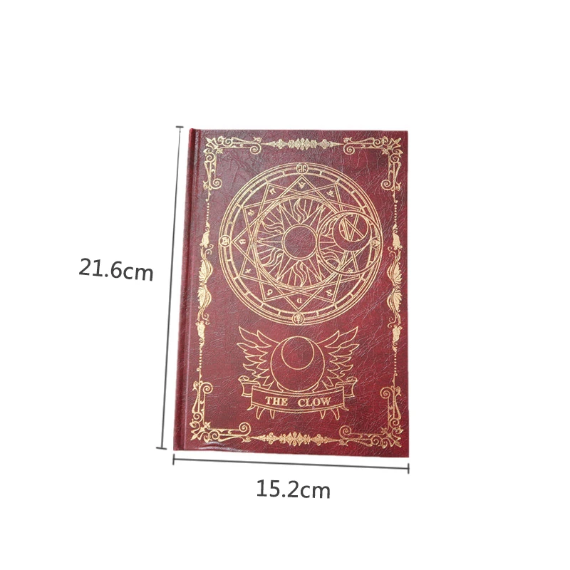 

Sakura Notebook Captor Sakura CERBERUS Clow Libra Pattern Star Magic Notebook Travel Journal Diary Book Anime Cartoon Gift