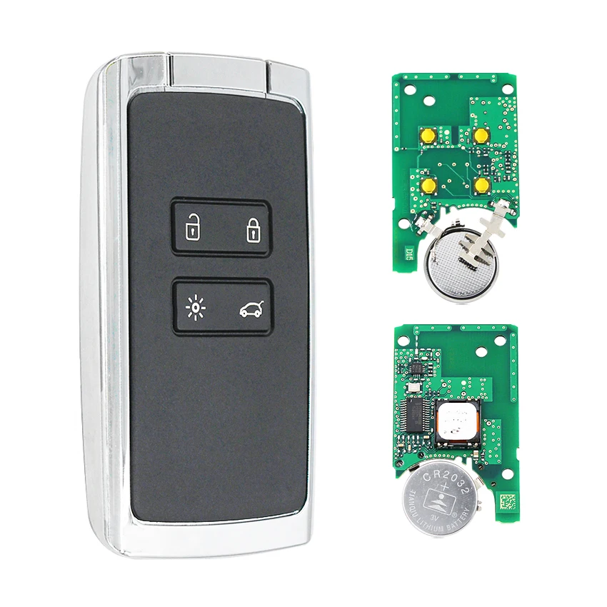 Смарт-ключ для автомобиля с 4 кнопками 433 МГц 4A чип FCC ID: Renault Espace 5 Megane Talisman 2016 2017 2018