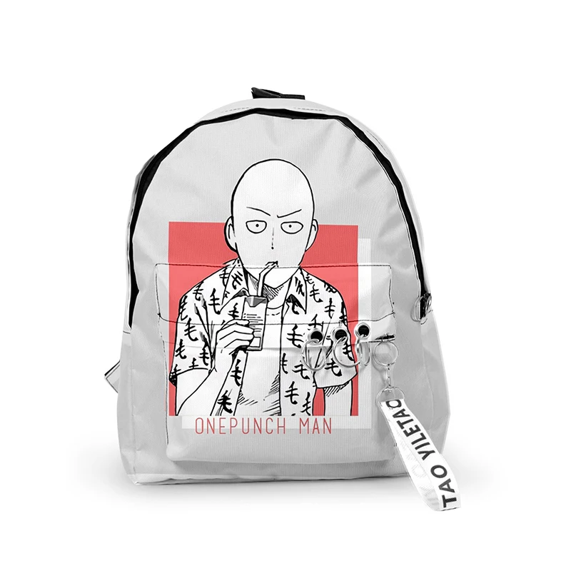 

Japan Anime One Punch Man Funny 3d Print Backpacks Men Women School Bags Multi Pocket Travel Bags Teenage Notebook Backpack Bag