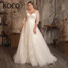 Простое кружевное свадебное платье MACDUGAL, свадебное платье с коротким рукавом, элегантное платье невесты с цветочной аппликацией