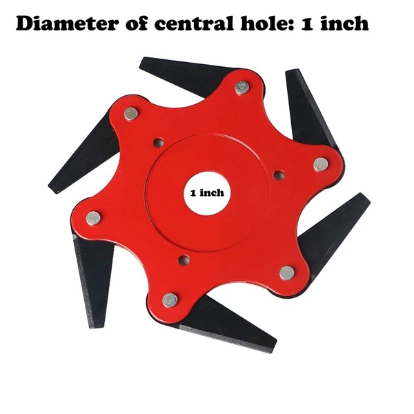 

6 Teeth Trimmer Head 65Mn Lawn Mower Grass Brush Cutter Blade Tool for Stihl Trimmers Brush Cutter(Adapter Kit Included)