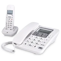 2 4Ghz Expandable Corded Cordless Phone with FSK DTMF Dual System  Alarm Clock  Handset Cordless Phone for Home Office