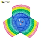 234 игроков, большая игра пуш-Ай, игрушка-фиджет для семейной вечеринки, красочная шахматная доска, сенсорные игрушки для детей и взрослых, расслабленная игра