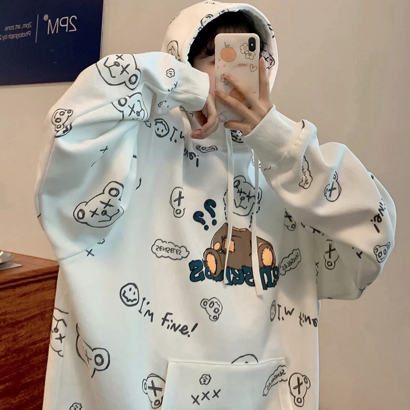 

Дизайнерский бархатный утепленный свитер с капюшоном и медведем, женское модное Свободное пальто в Корейском стиле, зимнее солевое пальто