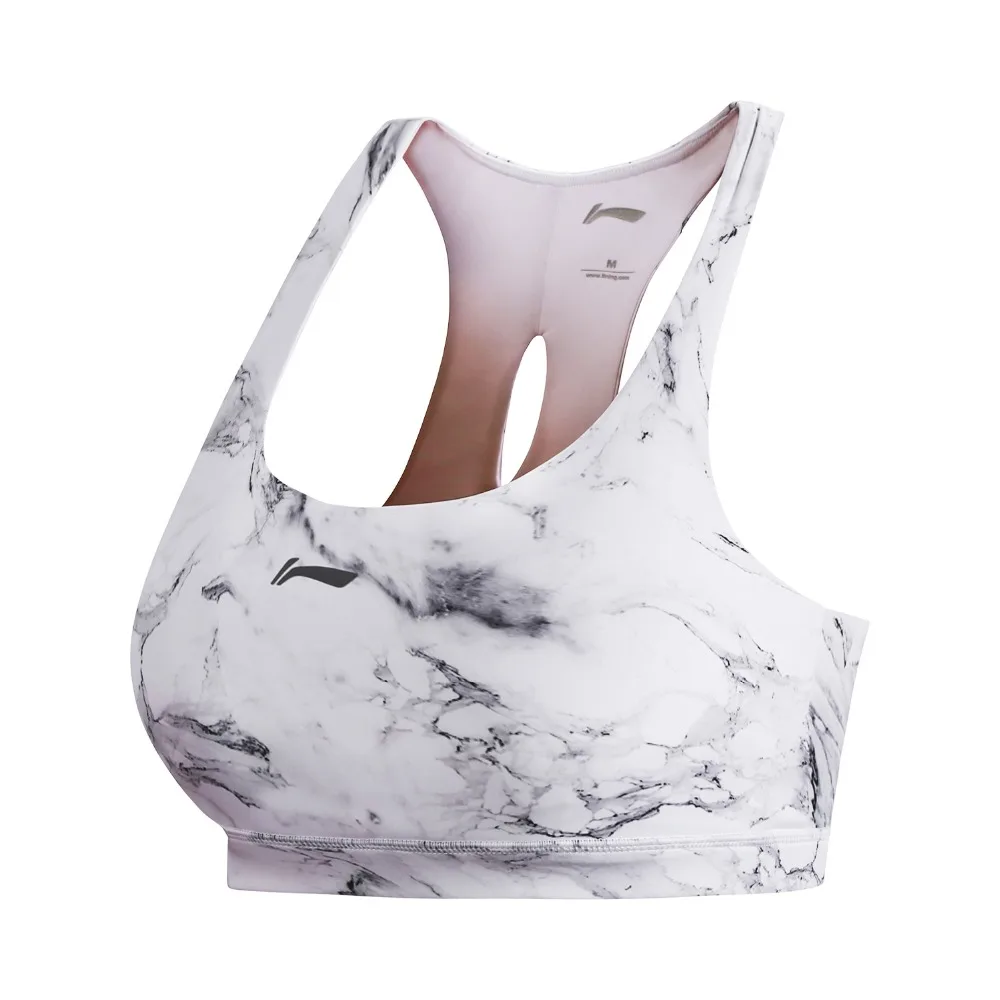 Женский спортивный бюстгальтер Li Ning эластичный облегающий дышащий с подкладкой