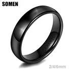 Somen 246 мм Черное Матовое модное керамическое кольцо для женщин и мужчин обручальные кольца обручальное кольцо женские ювелирные изделия размера плюс 4-14