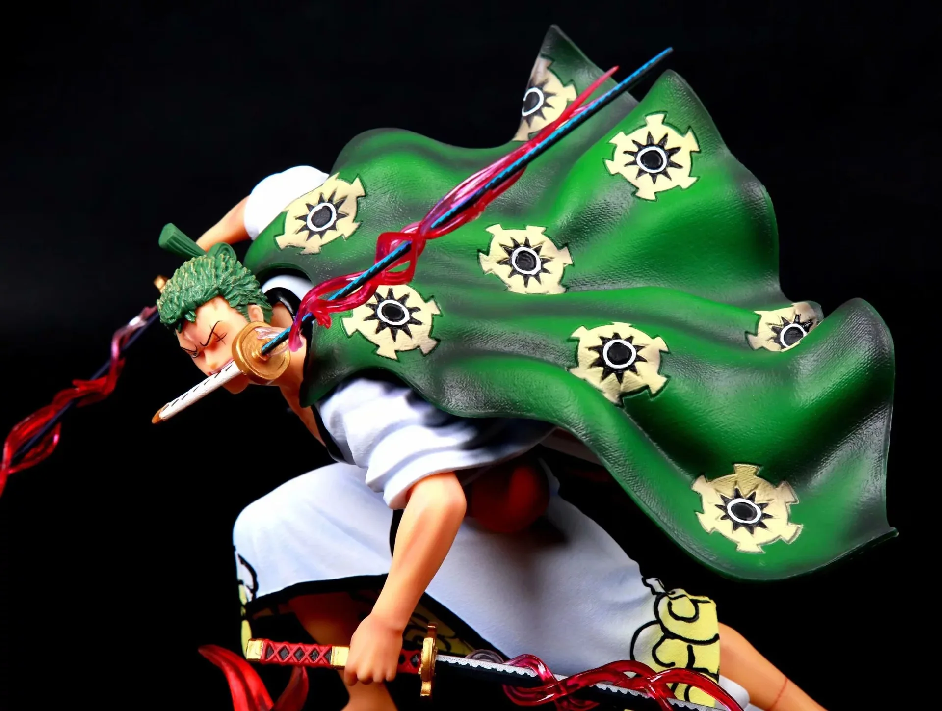 

One Piece Anime Figure Roronoa Zoro Wano Country Acoustic Resonance PVC GK Kimono Action Figure Collection Model Toys 31cm