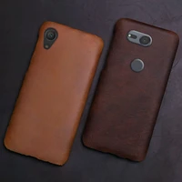 leather phone case for sony xperia xa xa1 xa2 xa3 ultra z2 z3 z4 z5 xz xz1 xz2 premium xz3 xz4 x 1 5 8 10 20 crazy horse skin
