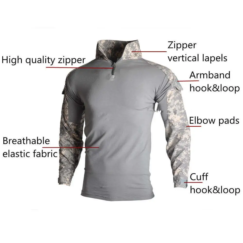 

Outdoor Airsoft Paintball Clothing Military Shooting Uniform Tactical Combat Camouflage Shirts Men Pants Army Germen Uniform