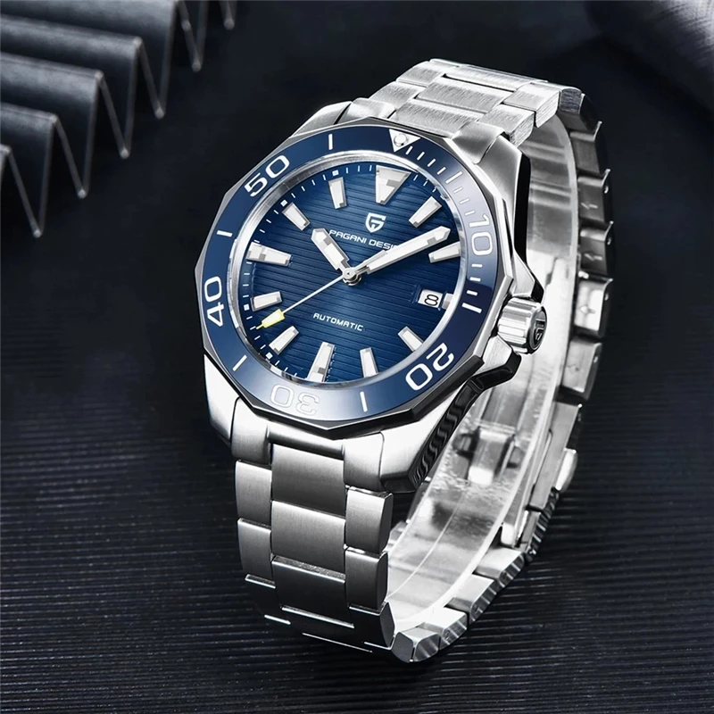 

PAGANI DESIGN Men's Top Brand Automatic Mechanical Wristwatch Ceramic NH35A Movement Luxury Sapphire Glass 100M Waterproof Clock