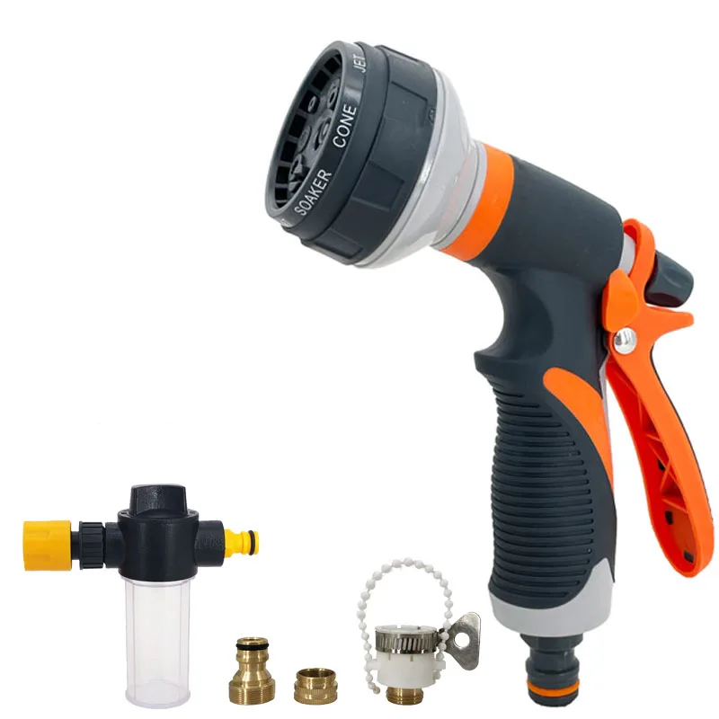 

Portable High-Pressure Water Gun For Cleaning Car Wash Machine Garden Watering Hose Nozzle Sprinkler Foam Water Gun Dropshipping