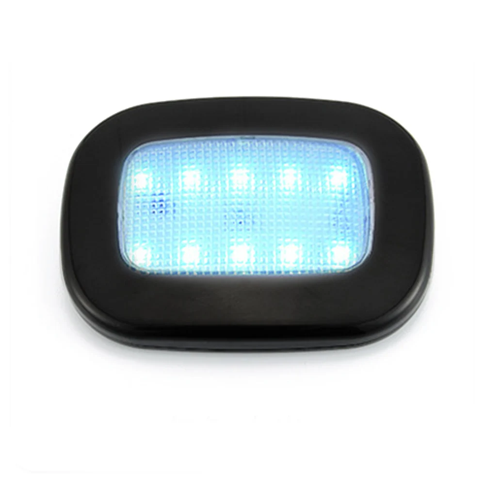 black(ice blue) Интерьерный Автомобильный USB светильник ing Auto Backl зарядка магнит на крышу интерьерный светильник квадратный купол Интерьер подходит для автомобиля потолочный светильник для чтения - Испускаемый цвет: black(ice blue)