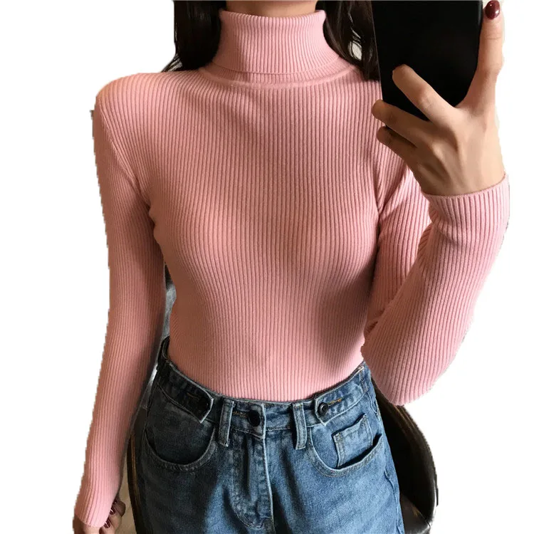 YAYEYOU 2019 женский осенне-зимний Повседневный пуловер с длинными рукавами вязаный