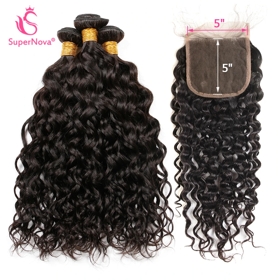 Волна воды Связки с 5x5 синтетическое закрытие шнурка свободная часть Remy