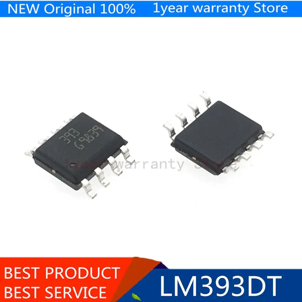 

100% new original LM393DT 393 SMD SOP-8 low power dual voltage comparator