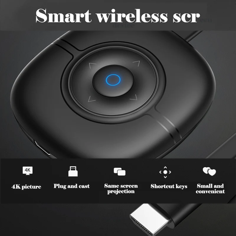 

Беспроводной HDMI-совместимый экран mira 5G 4K WIFI TV Stick Дисплей приемник тот же экран совместное использование anycast дизайн с длинной линией