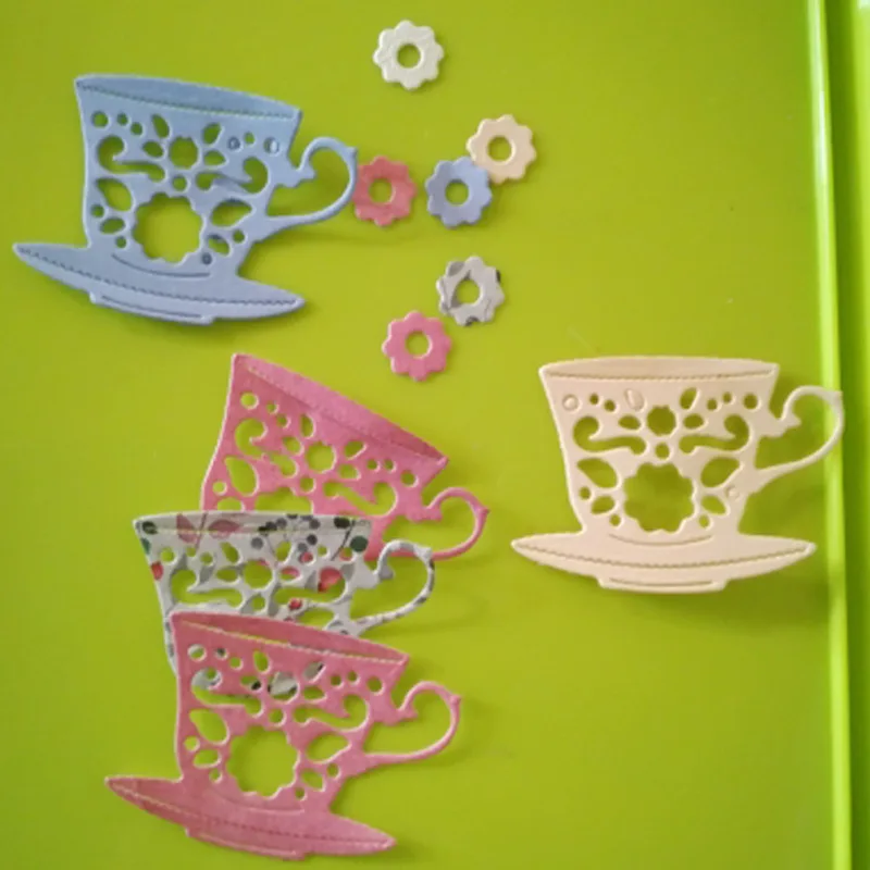 

Flower Cup Metal Cut Dies Stencils for Scrapbooking Stamp/photo album Decorative Embossing DIY Paper Cards