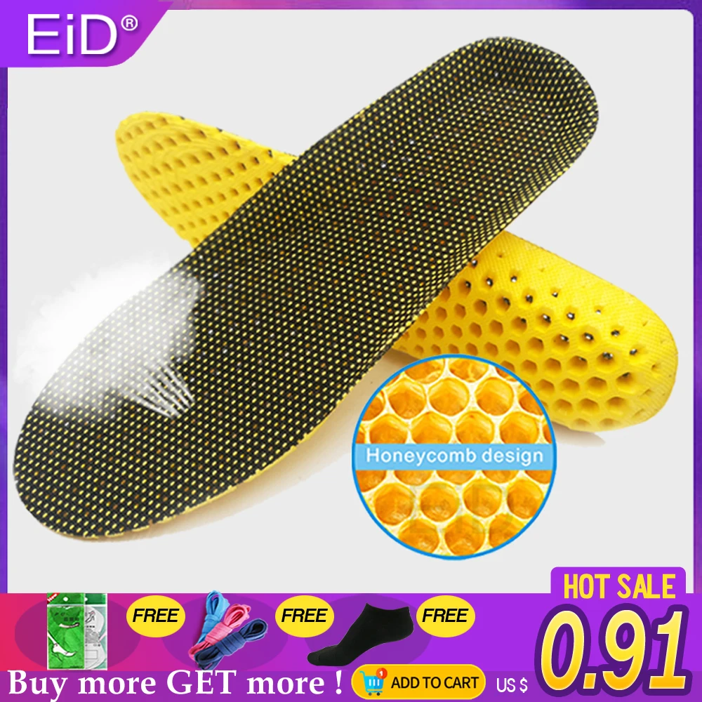 

EiD Insoles for shoes cushions shock absorption breathable comfortable foot pain relieve shoe insoles for men and women 1 pair
