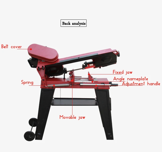 Многофункциональная ленточная пила GFW5012 Электрический станок двойного