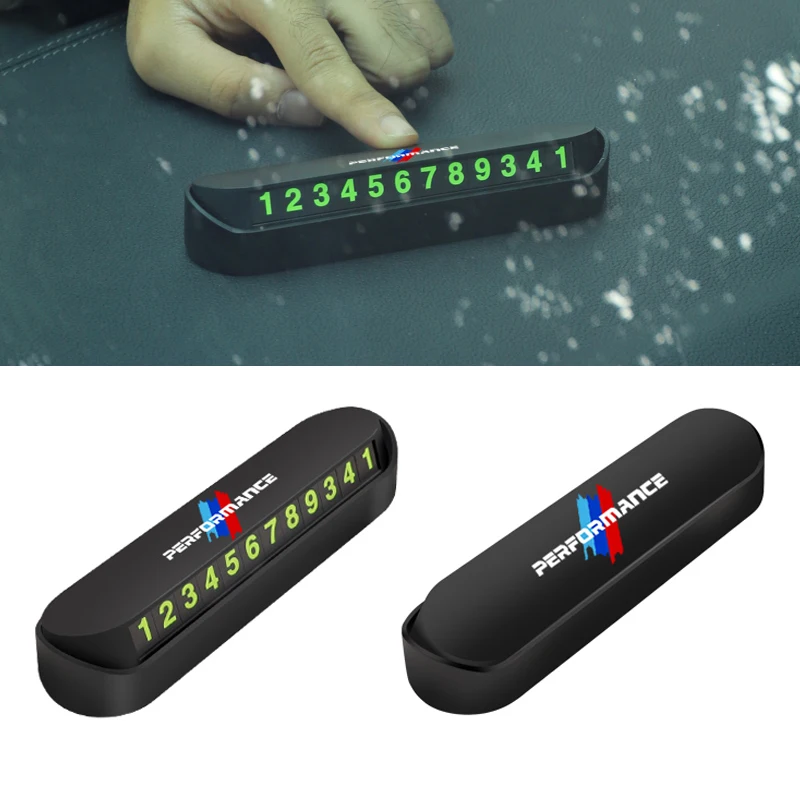 Автомобильная карточка временной парковки эмблема номер телефона для BMW E46 E90 E60 E91