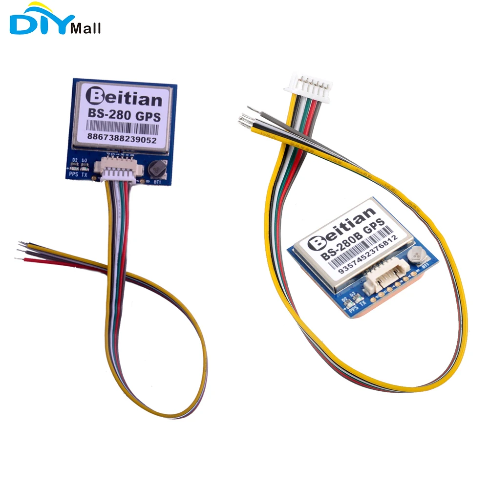 Модуль gps-приемника Beitian BS-280 Glonass BeiDou UART TTL RS232 с вспышкой + GPS антенна для Pixhawk APM