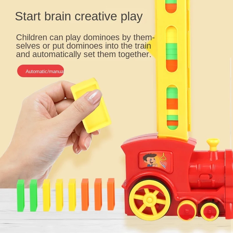 

Домино игрушечное детское электрическое, автомобиль со шлейфом и подсветильник кой, цветной конструктор, развивающая игрушка «сделай сам»,...