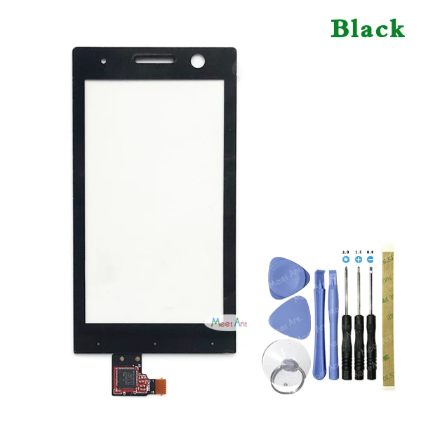 Высококачественный 3,5 ''для sony Xperia U ST25i ST25 ST25a ЖК-дисплей с сенсорным экраном дигитайзер Датчик - Цвет: Only Black Touch