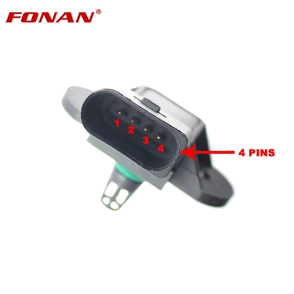 Intake Air Pressure Sensor Map For Vw Fox Golf Jetta Polo Touareg Passat 03C906051F 0261230235 0261230234 | Автомобили и
