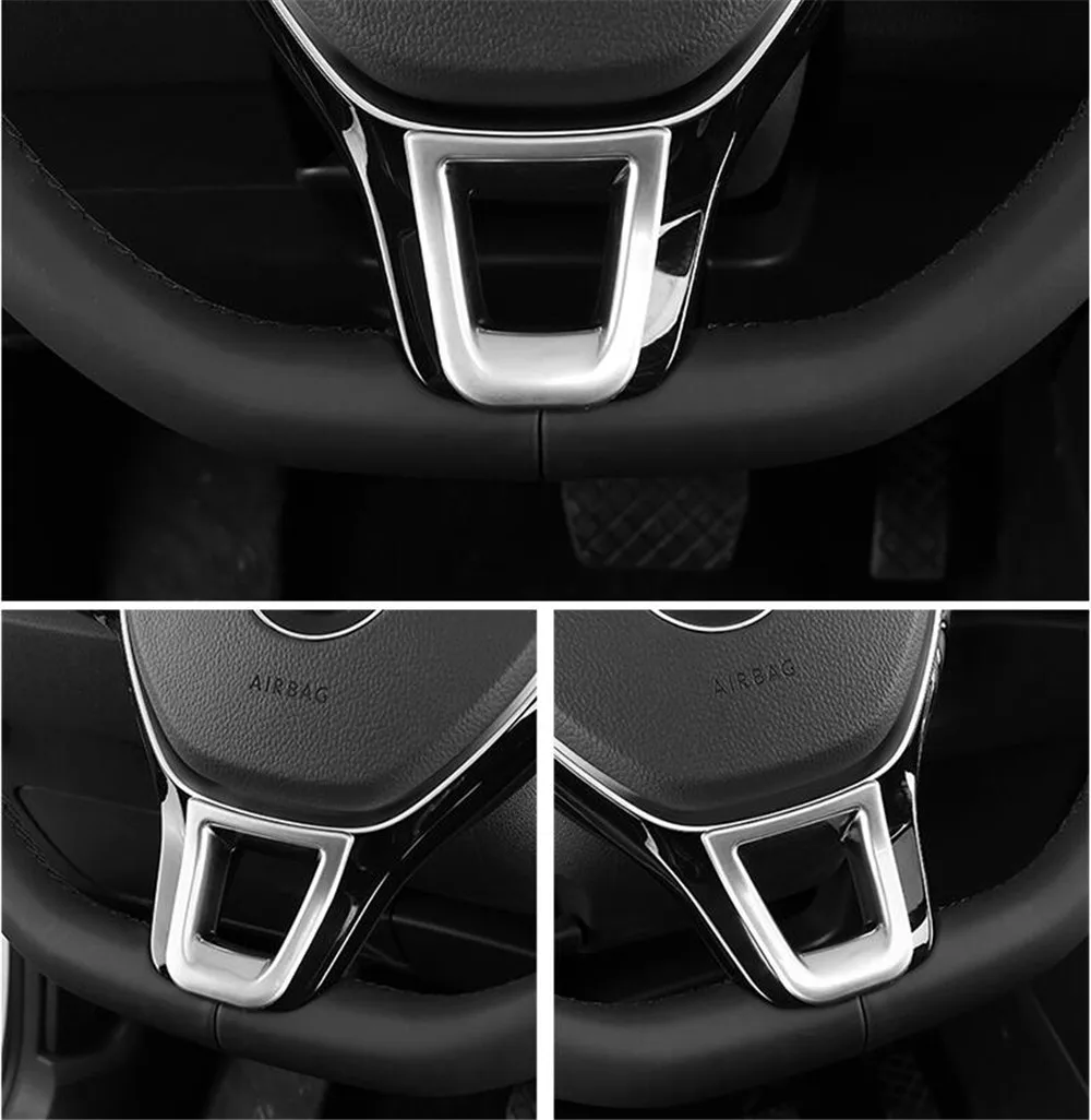 Автомобильные аксессуары отделка рулевого колеса для Volkswagen T-ROC C-TREK T-Cross TAYRON Phideon Teramont Atlas Arteon Fox MULTIVAN Sharan