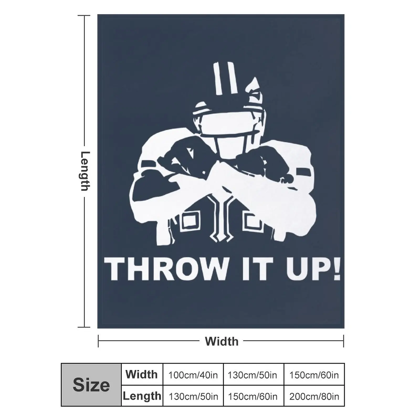 

Blanket 88 Dez Bryant Throw It Up! Ultra Soft Micro Fleece Cozy Lightweight Microfiber Flannel All Season Living Room Bedroom Ve