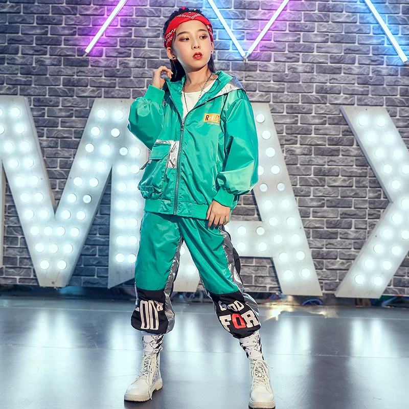 Детский уличный танцевальный костюм Одежда для выступлений в стиле хип-хоп