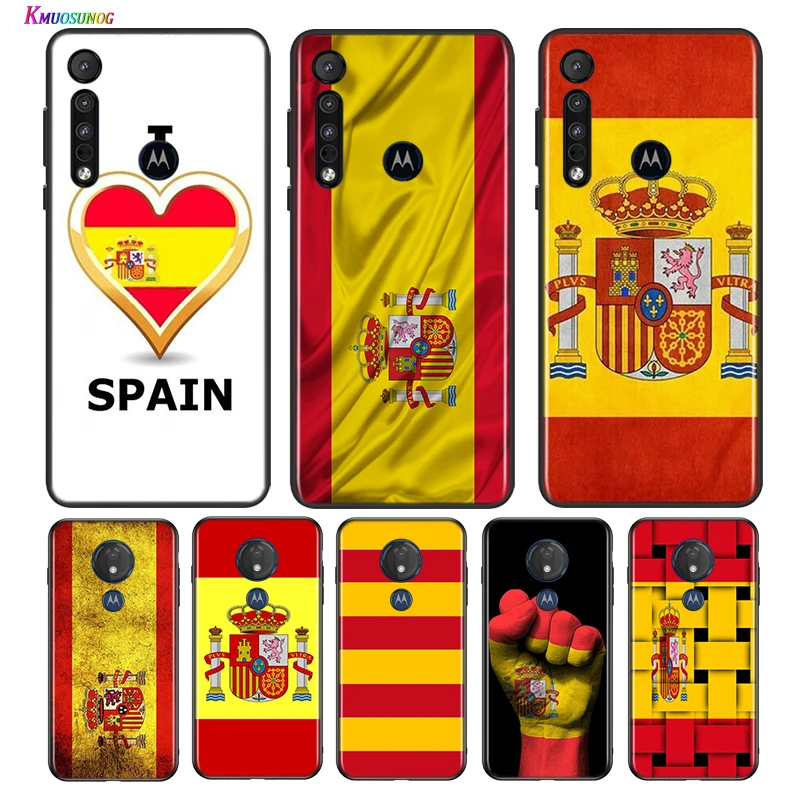 

Spain Spanish Flag For Motorola G9 G8 G Stylus Power One Fusion Hyper Edge E7 E6 5G Plus Play Lite Phone Case