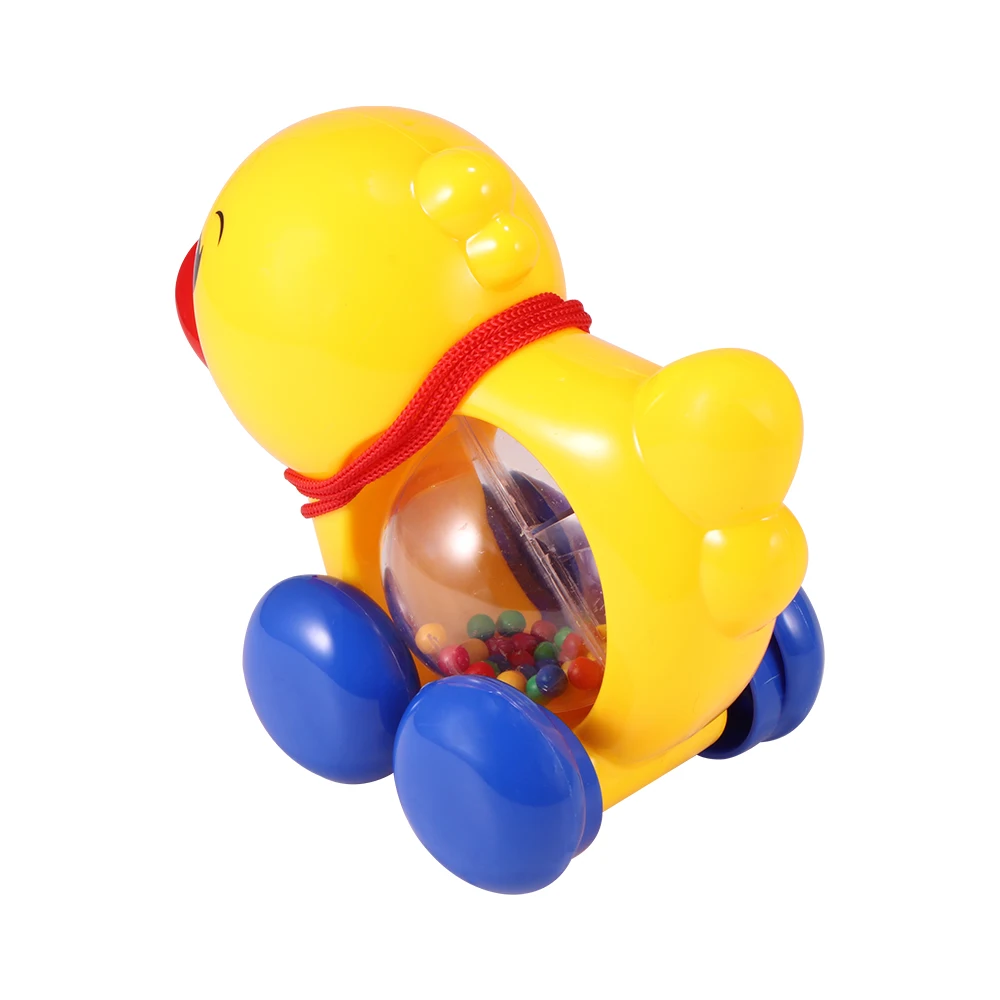 Baby Rattle Pull Rope Duck Animal Hand Jingle Shaking Bell Car Rattles Toy Music Handbell For Kid | Игрушки и хобби