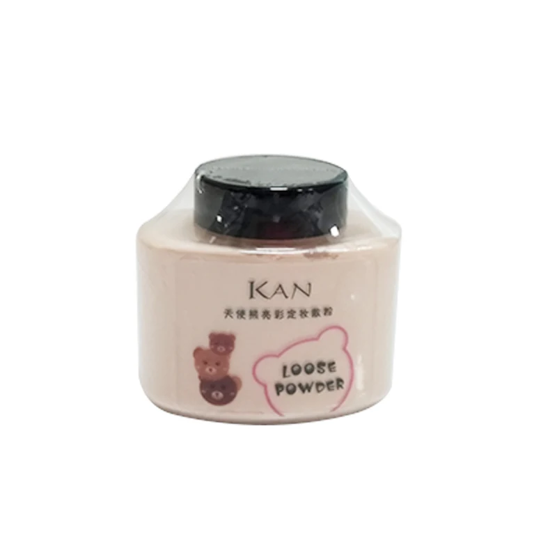 

KAN Loose Powder Oil Control Long Lasting Face Makeup Highlighter Mineral Smooth Translucent Setting Powder Beauty