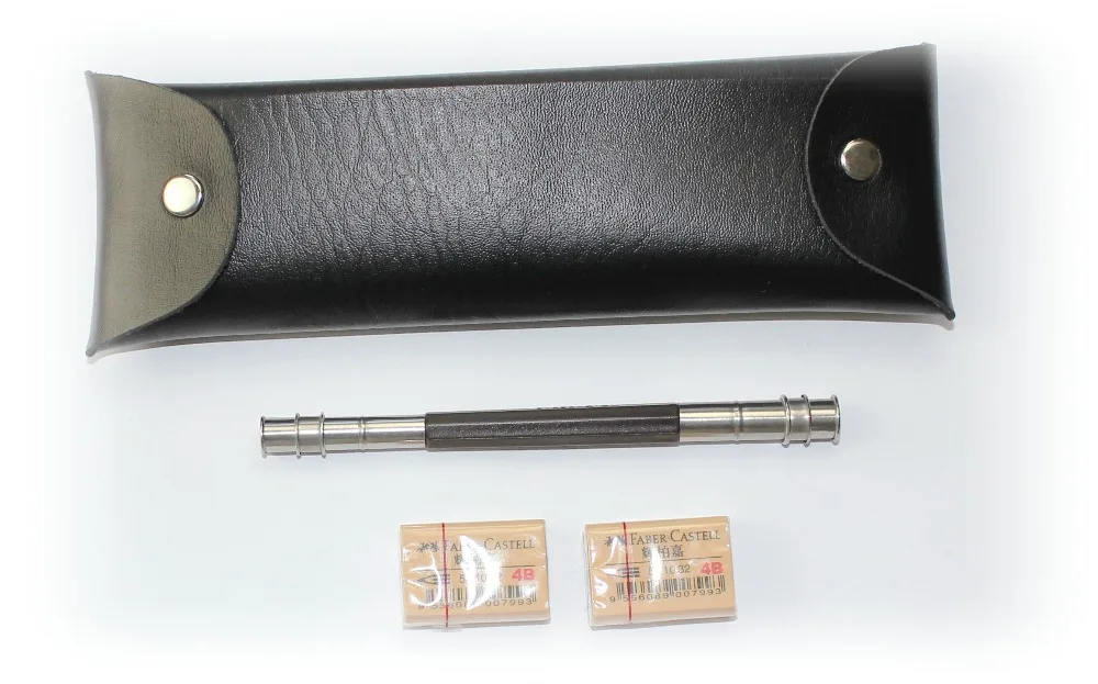 

Faber Castell 9000 Graphite Pencil for Writing Drawing and Sketching Art Set Plus 1 leather Case 1 Pencil Extender 2 Erasers