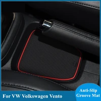 car gadget pad for volkswagen vento interior vw accessories gel pad rubber gate slot mat cup mats tapis voiture