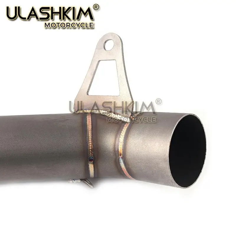 61 мм Глушитель для мотоцикла 304 сталь контактная связь разъем средней трубы без