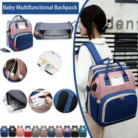 lequeen baby bag foldable diaper bag usb charging backpack for mom earphone plug bolsa maternidade mochila maternal wet bag