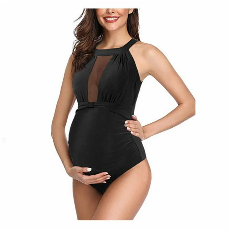 

Купальник женский сетчатый однотонный с вырезами на спине, размера плюс, 2021